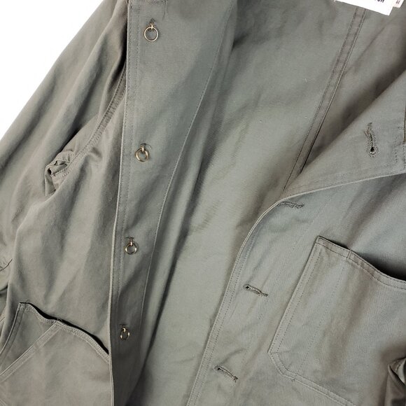 TAYLOR STITCH Ojai Jacket NWOT Chore Coat Army Green Olive Utility size 44 XL - Picture 8 of 15